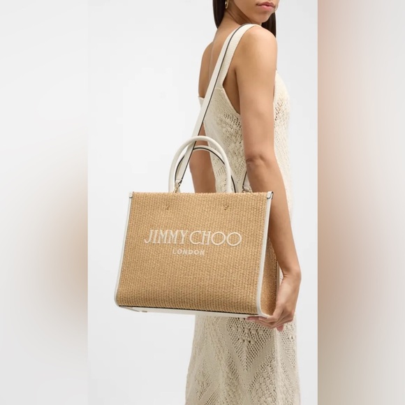 Jimmy Choo NWT Avenue Medium Logo London Tote Bag - Picture 5 of 8